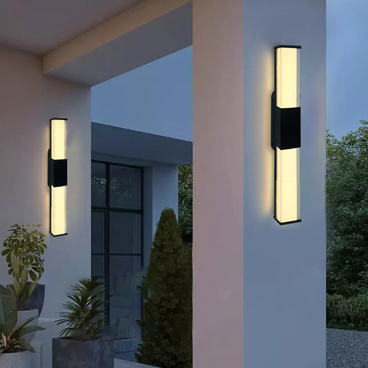 Waterproof Long Aluminum PC Outdoor Wall Sconce Lamp