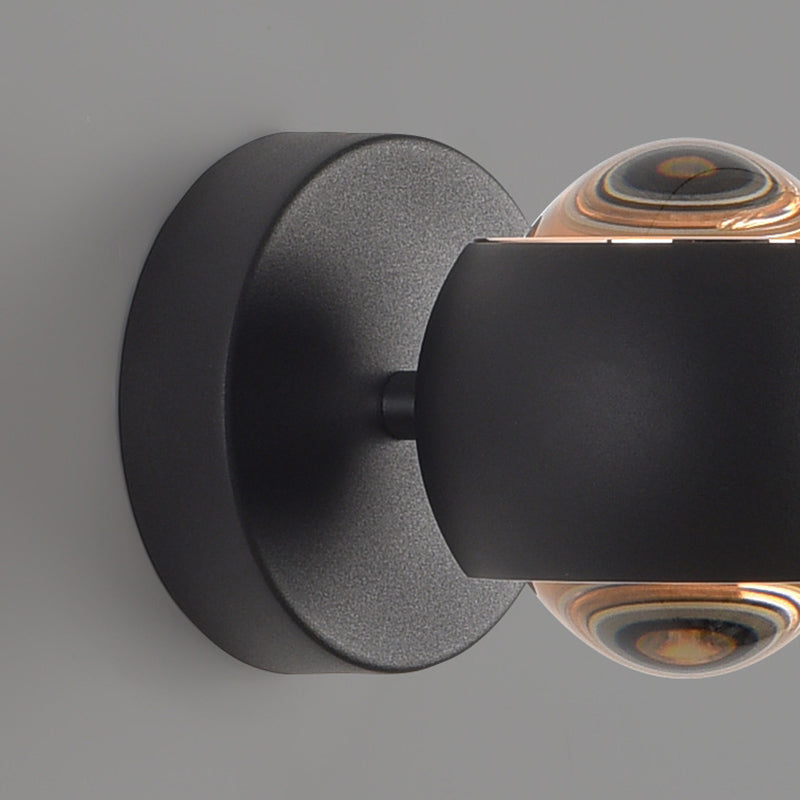 Minimalist Spherical Aluminum Glass LED Wall Sconce Lamp