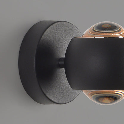 Minimalist Spherical Aluminum Glass LED Wall Sconce Lamp