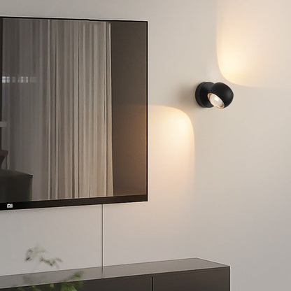 Minimalist Spherical Aluminum Glass LED Wall Sconce Lamp
