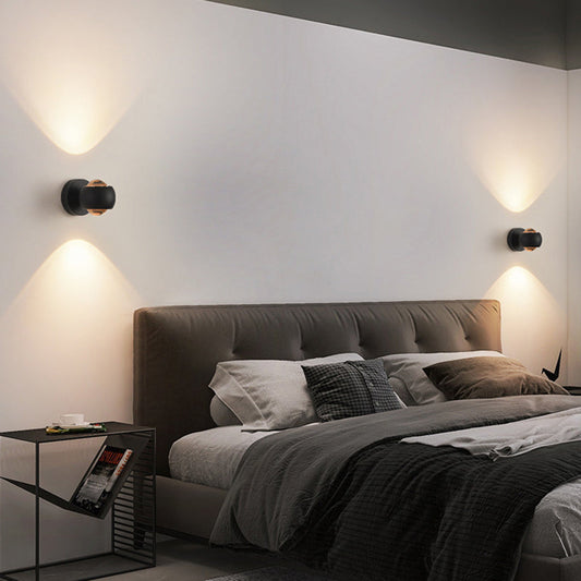 Minimalist Spherical Aluminum Glass LED Wall Sconce Lamp