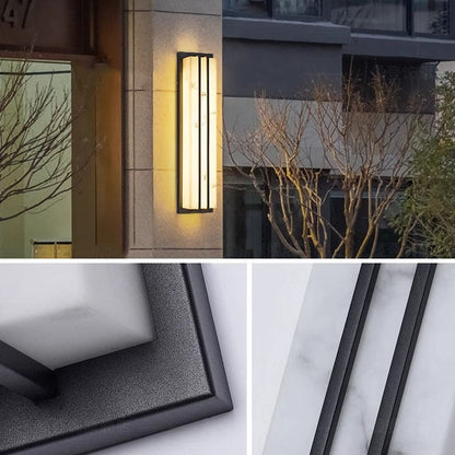 Waterproof Steel Resin LED Outdoor Wall Sconce Lamp
