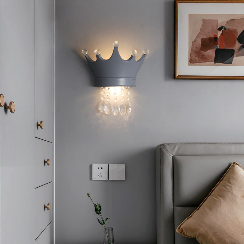 Scandinavian Drops Resin Crystal 2-Light Wall Sconce Lamp