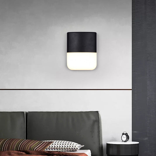 Waterproof Curve Aluminum PC LED Outdoor Wall Sconce Lamp