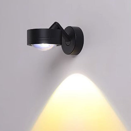 Cylinder Adjustable Aluminum Glass LED Wall Sconce Lamp