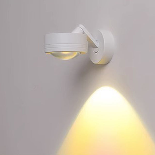 Cylinder Adjustable Aluminum Glass LED Wall Sconce Lamp