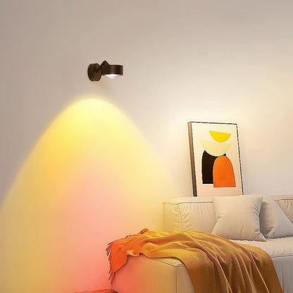 Cylinder Adjustable Aluminum Glass LED Wall Sconce Lamp