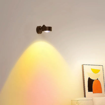 Cylinder Adjustable Aluminum Glass LED Wall Sconce Lamp