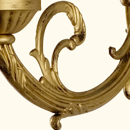 Tiffany Lotus Iron Glass 1-Light Wall Sconce Lamp