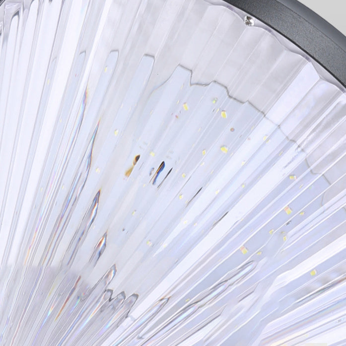 Solar Diamond Cylinder Aluminum PC LED Wall Sconce Lamp