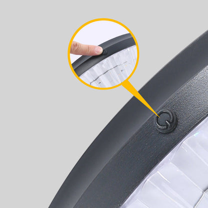 Solar Diamond Cylinder Aluminum PC LED Wall Sconce Lamp