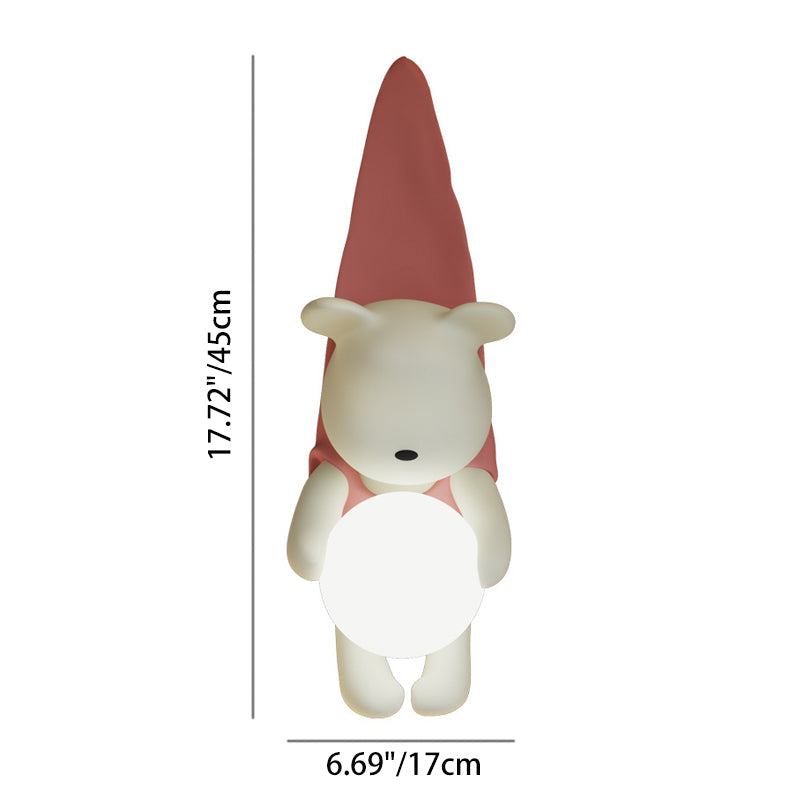 Cartoon Kids Bear Resin Plastic 1-Light Wall Sconce Lamp