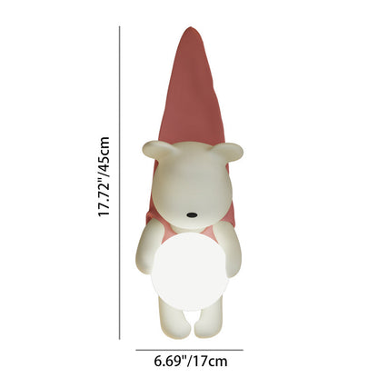 Cartoon Kids Bear Resin Plastic 1-Light Wall Sconce Lamp