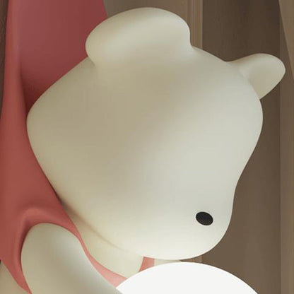 Cartoon Kids Bear Resin Plastic 1-Light Wall Sconce Lamp