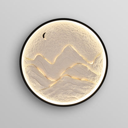 Scandinavian Mountain Iron Plaster LED Wall Sconce Lamp