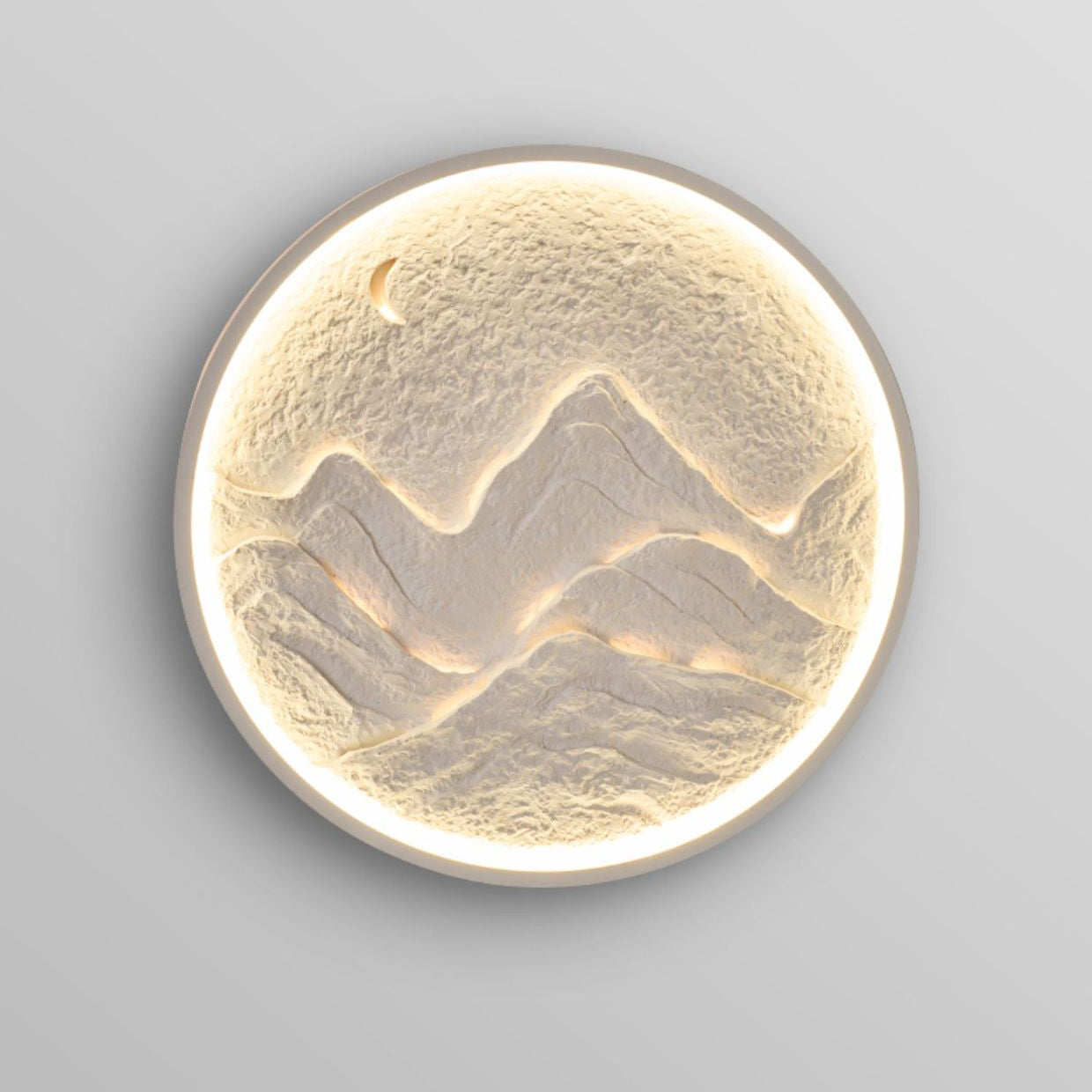 Scandinavian Mountain Iron Plaster LED Wall Sconce Lamp