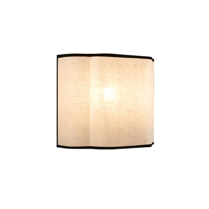 French Fabric Semicircle 1-Light Wall Sconce Lamp