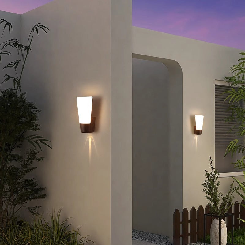 Simplicity Curved LED Waterproof Outdoor Wall Sconce Lamp