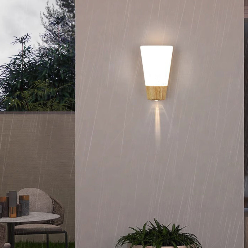 Simplicity Curved LED Waterproof Outdoor Wall Sconce Lamp