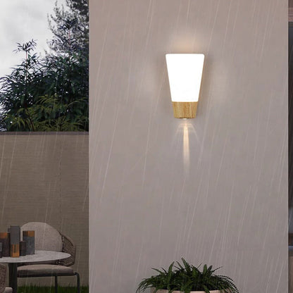 Simplicity Curved LED Waterproof Outdoor Wall Sconce Lamp