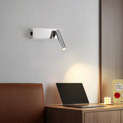 Iron Cylinder 1-Light Adjustable Spotlight Wall Sconce Lamp