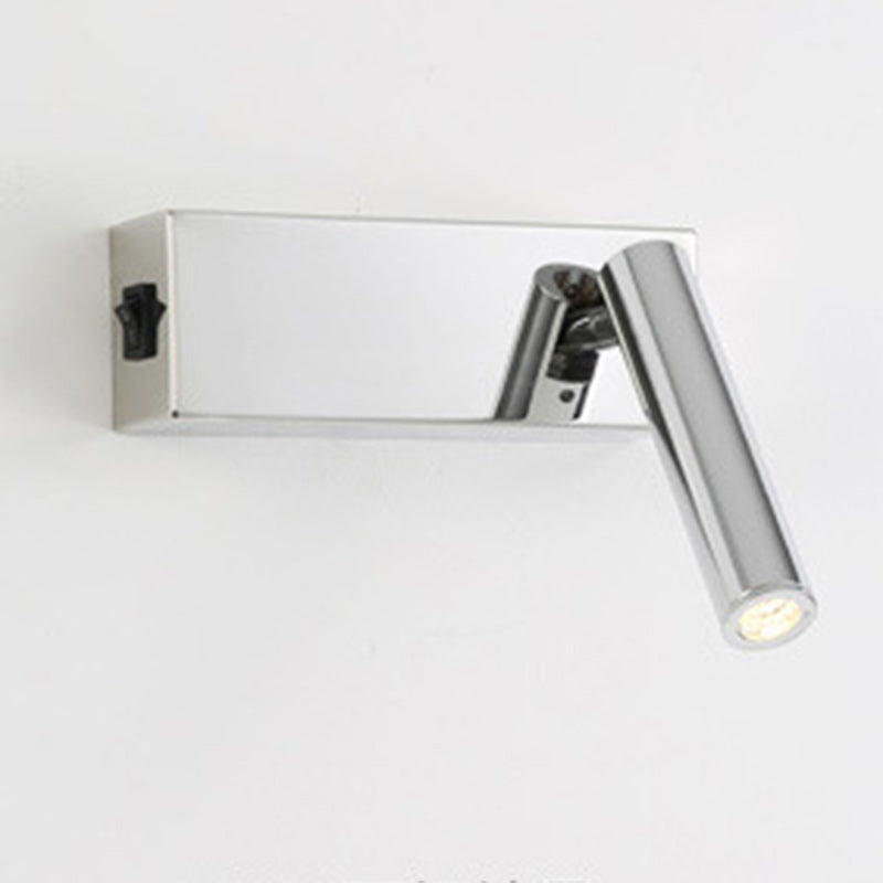 Iron Cylinder 1-Light Adjustable Spotlight Wall Sconce Lamp