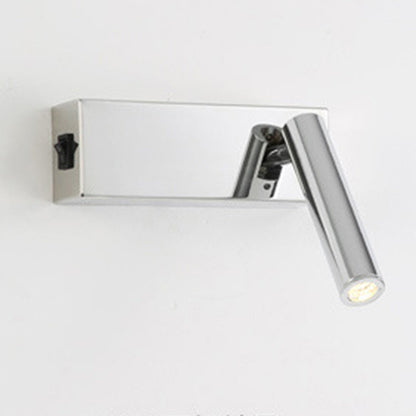 Iron Cylinder 1-Light Adjustable Spotlight Wall Sconce Lamp