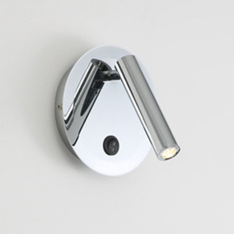 Iron Cylinder 1-Light Adjustable Spotlight Wall Sconce Lamp