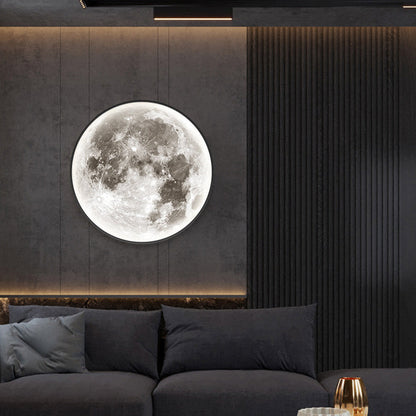 Nordic Earth Moon Acrylic Round LED Wall Sconce Lamp