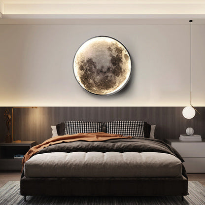 Nordic Earth Moon Acrylic Round LED Wall Sconce Lamp