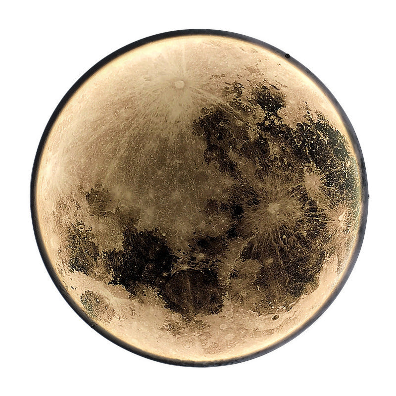 Nordic Earth Moon Acrylic Round LED Wall Sconce Lamp