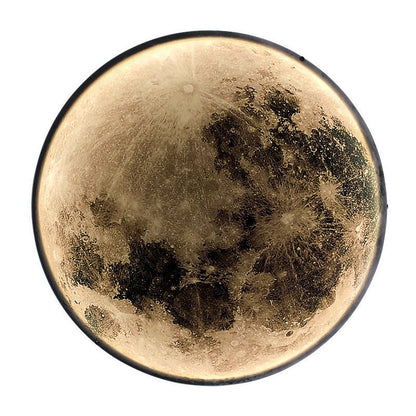 Nordic Earth Moon Acrylic Round LED Wall Sconce Lamp