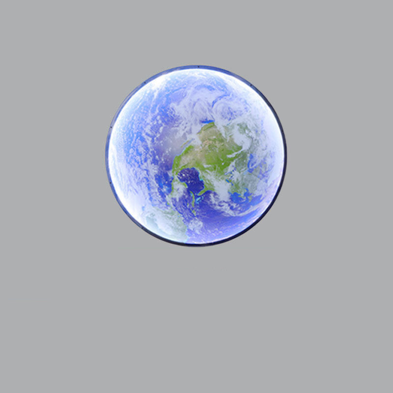 Nordic Earth Moon Acrylic Round LED Wall Sconce Lamp