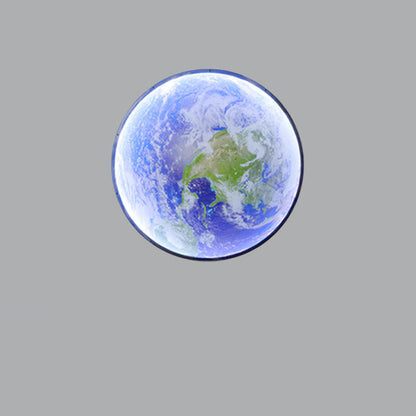 Nordic Earth Moon Acrylic Round LED Wall Sconce Lamp