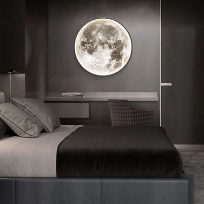 Nordic Earth Moon Acrylic Round LED Wall Sconce Lamp