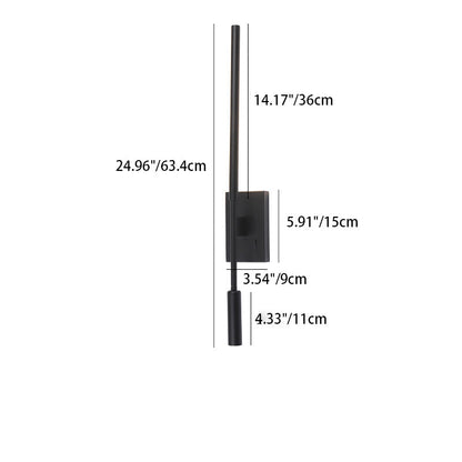Hardware Acrylic Long Strip LED Spotlight Wall Sconce Lamp