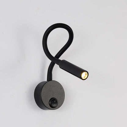 Iron Bending Hose LED Reading Light Wall Sconce Lamp