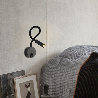 Iron Bending Hose LED Reading Light Wall Sconce Lamp