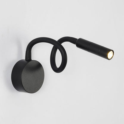Iron Bending Hose LED Reading Light Wall Sconce Lamp