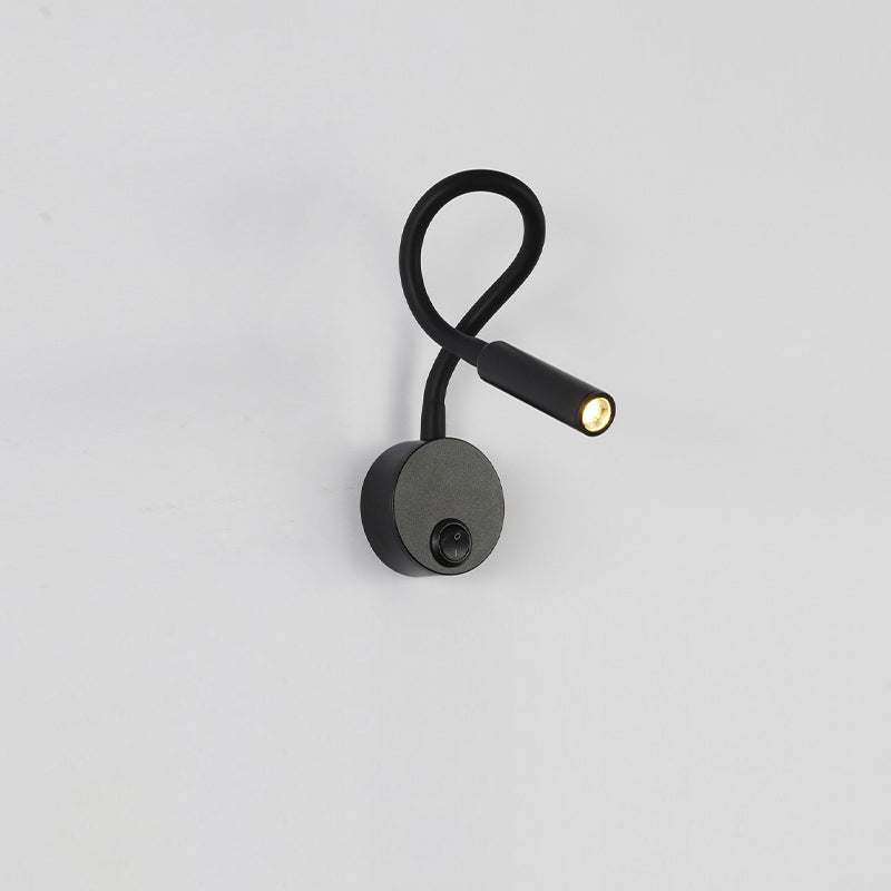 Iron Bending Hose LED Reading Light Wall Sconce Lamp
