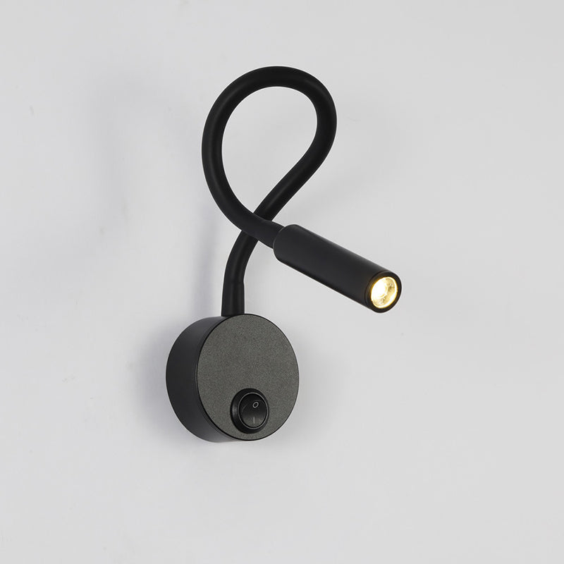 Iron Bending Hose LED Reading Light Wall Sconce Lamp
