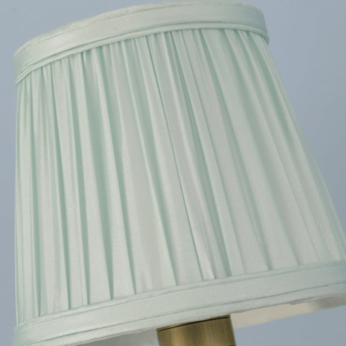 French Copper Pleated Fabric Shade 1-Light Wall Sconce Lamp