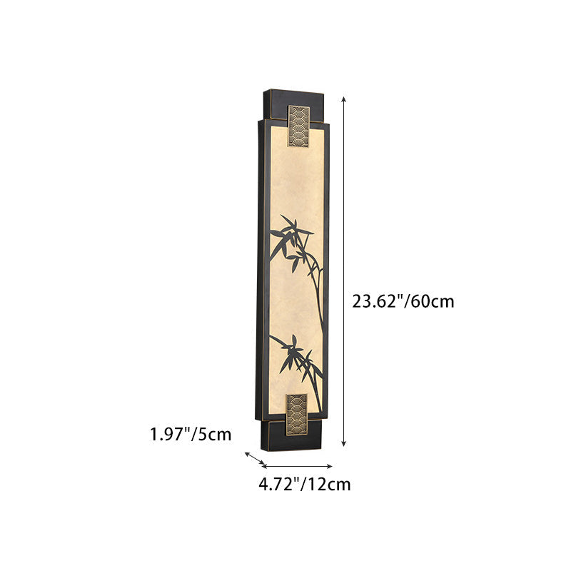 Chinese Marble Shade LED Waterproof Wall Sconce Lamp