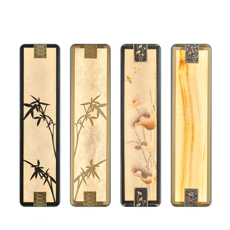 Chinese Marble Shade LED Waterproof Wall Sconce Lamp