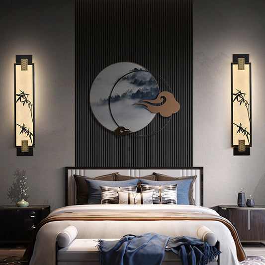 Chinese Marble Shade LED Waterproof Wall Sconce Lamp