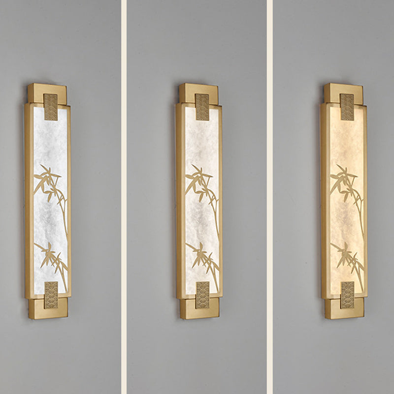 Chinese Marble Shade LED Waterproof Wall Sconce Lamp