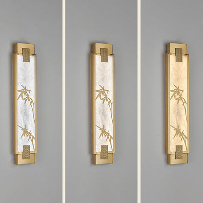 Chinese Marble Shade LED Waterproof Wall Sconce Lamp