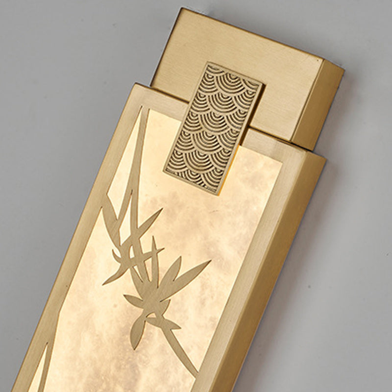 Chinese Marble Shade LED Waterproof Wall Sconce Lamp
