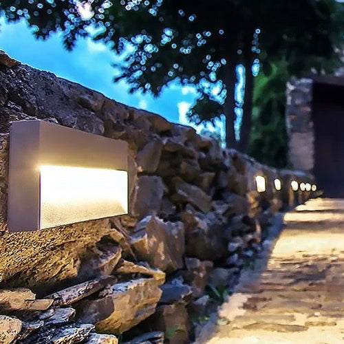Aluminum Square LED Waterproof Outdoor Wall Sconce Lamp