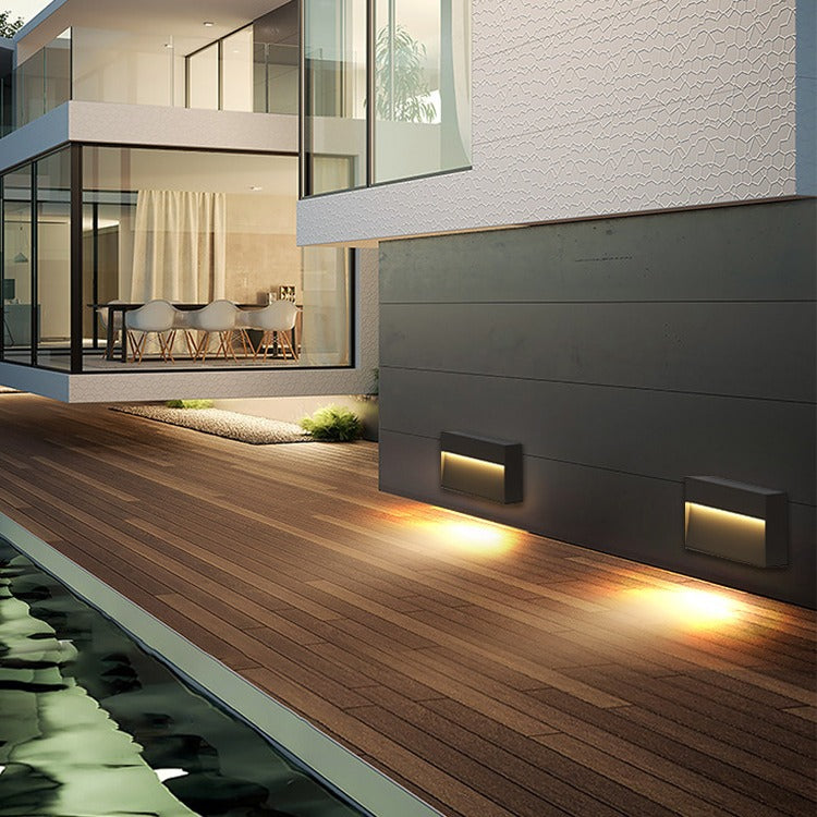 Aluminum Square LED Waterproof Outdoor Wall Sconce Lamp